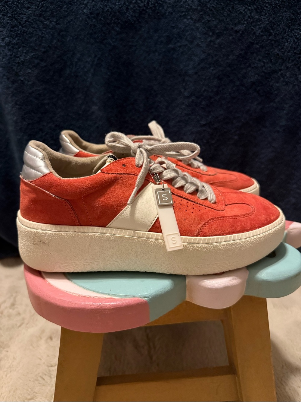 Women’s Coral Suede Platform Sneakers